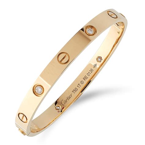 cartier screw bangle bracelet|cartier love bangle 4 diamonds.